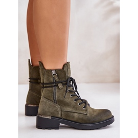 Botas altas de trabajo con cremalleras verdes Maisa 6
