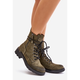 Botas altas de trabajo con cremalleras verdes Maisa 1