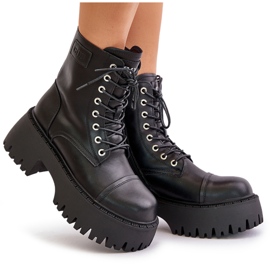 Botas de trabajo aislantes para mujer fabricadas en piel natural Goe OO2N4123 negro 11