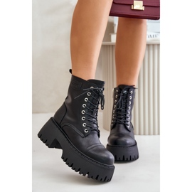 Botas de trabajo aislantes para mujer fabricadas en piel natural Goe OO2N4123 negro 7