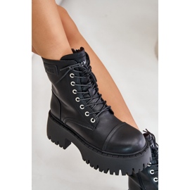 Botas de trabajo aislantes para mujer fabricadas en piel natural Goe OO2N4123 negro 10