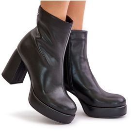 Botines Tacón Piel Natural GOE OO2N4166-W2 Negro 10