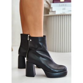 Botines Tacón Piel Natural GOE OO2N4166-W2 Negro 7