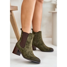 Botines aislantes de mujer verde oscuro Radeya 2