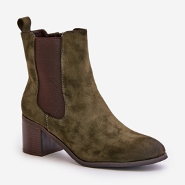 Botines aislantes de mujer verde oscuro Radeya 4