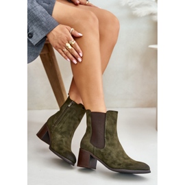 Botines aislantes de mujer verde oscuro Radeya 6
