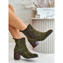 Botines aislantes de mujer verde oscuro Radeya 7
