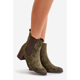 Botines aislantes de mujer verde oscuro Radeya 1
