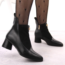 Botas mujer tacón negro D&amp;A S.Barski Premium Collection MR870-96 6