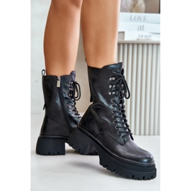 Botas de trabajadora de piel para mujer con aislamiento GOE OO2N4121 Negro 3