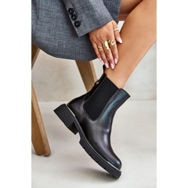 Botines Chelsea De Piel Con Cremallera GOE OO2N4147-E2 Negro 8