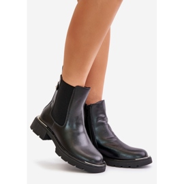 Botines Chelsea De Piel Con Cremallera GOE OO2N4147-E2 Negro 1