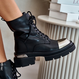Botas de Trabajo Aislantes para Mujer Fabricadas en Piel Natural Goe OO2N4119 Negro 8