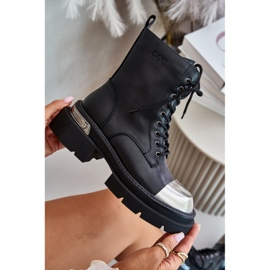 Botas de Trabajo Aislantes para Mujer Fabricadas en Piel Natural Goe OO2N4119 Negro 9