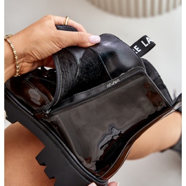 Botas Charol De Mujer, Aislante, Con Inscripciones, Negro, Zinfrey 2 Botas Charol De Mujer, Aislante, Con Inscripciones, Negro, Zinfrey 2