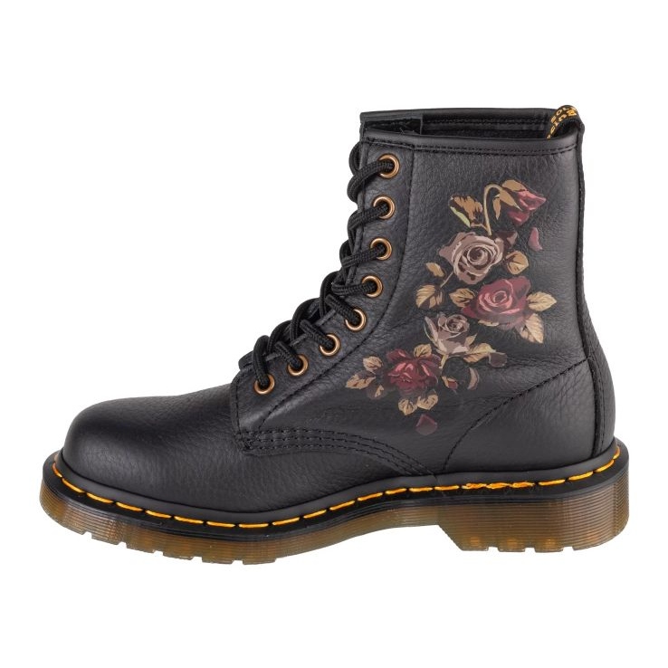 Dr. Martens doctor zapatos Martens 1460 Rosas podridas DM32070001 negro 1