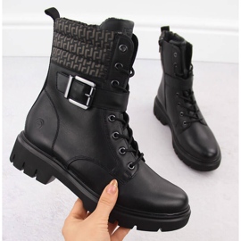Botas aislantes para mujer marroquinería, negro Remonte D1W71-03 1