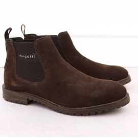 Botas Chelsea de hombre con aislamiento de piel marrón Bugatti OO153224 1 Botas Chelsea de hombre con aislamiento de piel marrón Bugatti OO153224 1