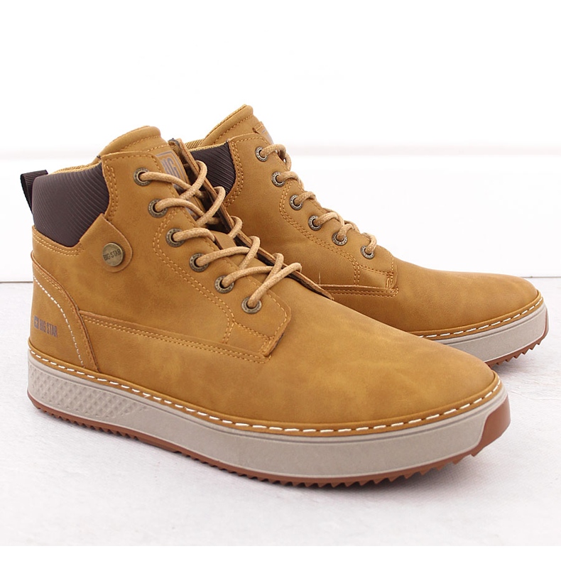 Zapatillas altas de hombre negras Big Star OO174561 negro 1