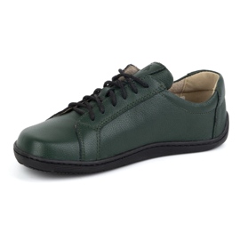 Olivier Zapatos de mujer minimalistas descalzos de piel modelo 1243 verde 5