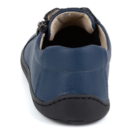 Olivier Zapatos de mujer minimalistas descalzos de piel modelo 1243 azul marino 8