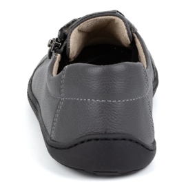 Olivier Zapatos de mujer minimalistas descalzos de piel modelo 1243, gris 1