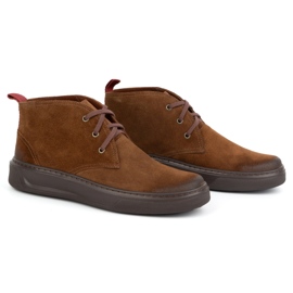 Zapatos chukka hombre piel KAMPOL 109/804 Sw marrón 2