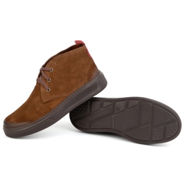 Zapatos chukka hombre piel KAMPOL 109/804 Sw marrón 3