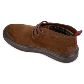 Zapatos chukka hombre piel KAMPOL 109/804 Sw marrón 7