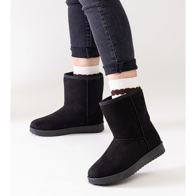 Botas de nieve Libero clásicas con aislamiento negras negro 1