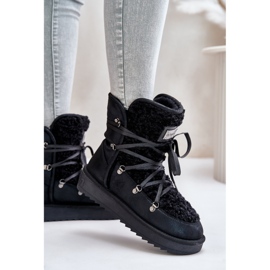 Botas de nieve impermeables con plataforma vegana D.Franklin DFSH370004 Negro 6