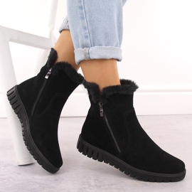 Botas de mujer de piel ante negro con pelo Filippo DBT6362 4