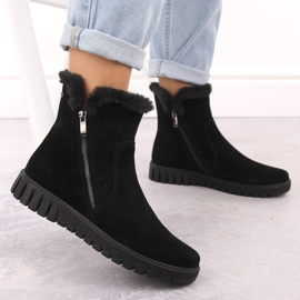 Botas de mujer de piel ante negro con pelo Filippo DBT6362 5