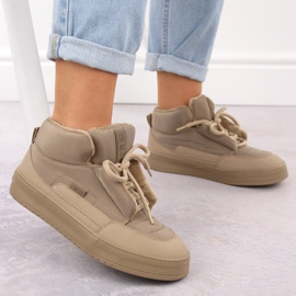 Botas aislantes de mujer beige Big Star OO274A532 5