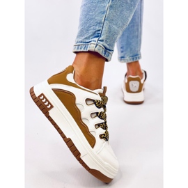 Zapatillas Allman Camel de mujer blanco 5