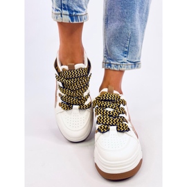 Zapatillas Allman Camel de mujer blanco 2