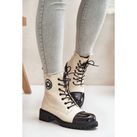 Botas de trabajador con cremallera, aislantes beige y negro Soratta 3