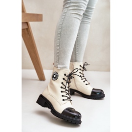 Botas de trabajador con cremallera, aislantes beige y negro Soratta 2