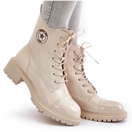 Botas de trabajo cálidas con cremallera Soratta beige 10