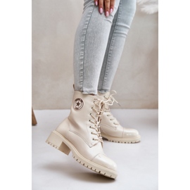 Botas de trabajo cálidas con cremallera Soratta beige 2