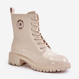 Botas de trabajo cálidas con cremallera Soratta beige 4