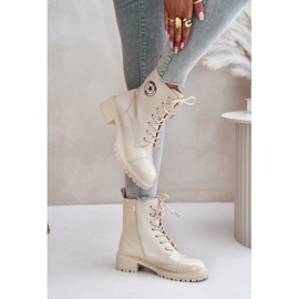 Botas de trabajo cálidas con cremallera Soratta beige 5