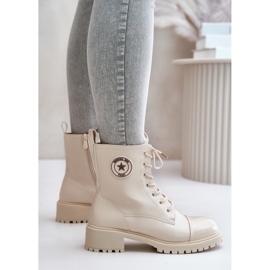 Botas de trabajo cálidas con cremallera Soratta beige 6