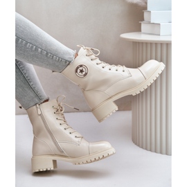 Botas de trabajo cálidas con cremallera Soratta beige 8