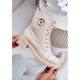 Botas de trabajo cálidas con cremallera Soratta beige 9