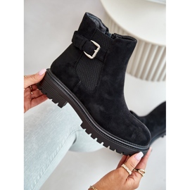 Botas Chelsea aislantes con cremallera y hebilla, Negro Kikiella 9