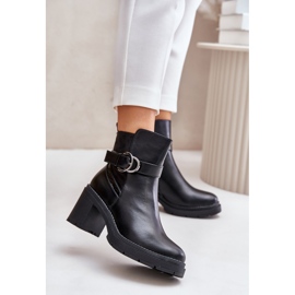 Botas Mujer Tacón Alto, Cálidas, Cremallera, Negro Inabelle 2