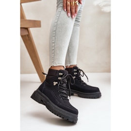 Botas Trapper Mujer Con Cordones Negro Rabaria 2 Botas Trapper Mujer Con Cordones Negro Rabaria 2