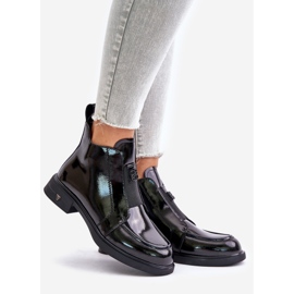 S.Barski Botines Mujer Charol Con Cremallera D&amp;A JC42-24 Negro 1