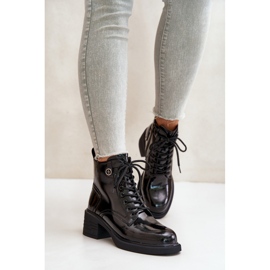 S.Barski Botines Piel Charol Aislado D&amp;A JC42-78 Negro 4